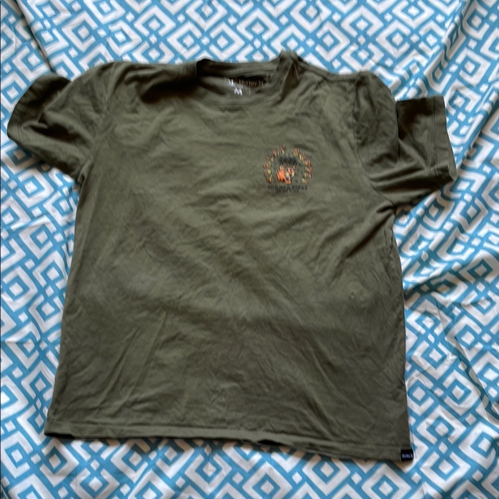 Hurley Men's Green Graphic T-Shirt